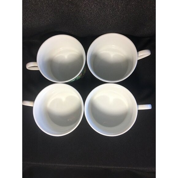 4 Magic Jungle Cups By Ultra Porcelain Sakura Toucan Leopard Tropical Rainforest - Picture 6 of 7